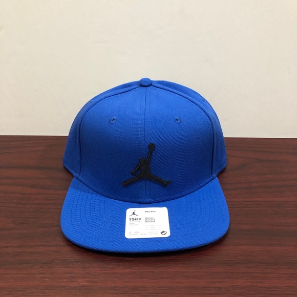 Jordan, Nike Pro Hat, AR2118-480, Blue & Black - Picture 1 of 11